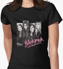BLACKPINK Vintage Grunge T-Shirt Tailliertes T-Shirt für Frauen