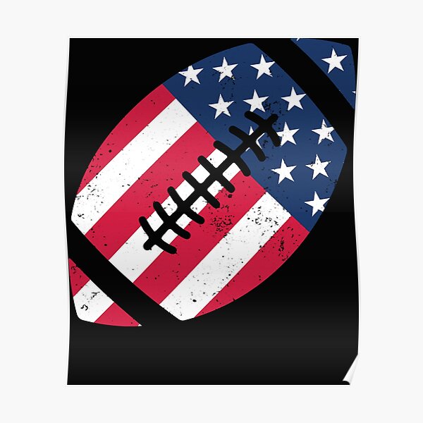 "vintage football american flag" Poster for Sale by StevHunter Redbubble
