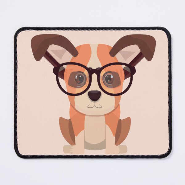 Item preview, Cute Dog | Puppy | Glasses | Dog wearing glasses | Adorable | Cute | Back to school | Pet | Dog Mom designed and sold by Envisionaries1.