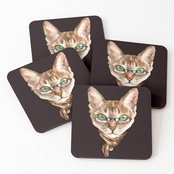 Item preview, Nerdy Cat With Glasses  designed and sold by joseech.