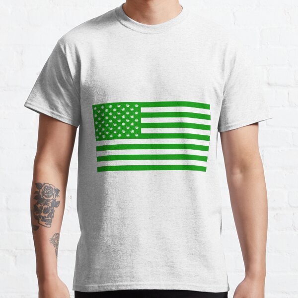 Hemp Flag with Hemp stars Classic T-Shirt