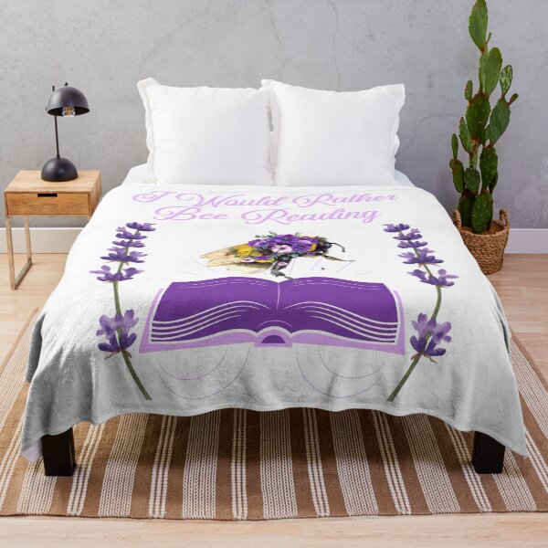 Item preview, I Would Rather Bee Reading With Cute Bumble Bee and Flowers Reading A Book designed and sold by GarnersDesigns.