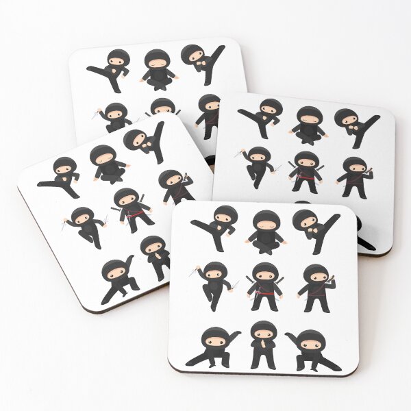 Item preview, Ninja Clipart Cute Kawaii Different Poses designed and sold by LoveSeasonz.