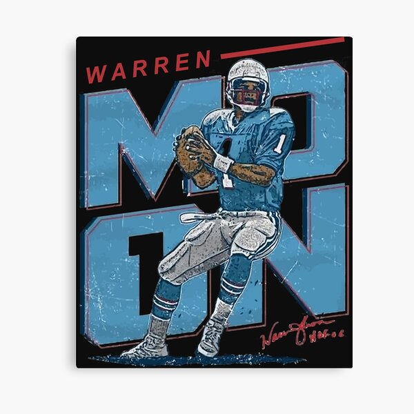 Warren Moon Houston Oilers Abstract Art 1 Metal Print