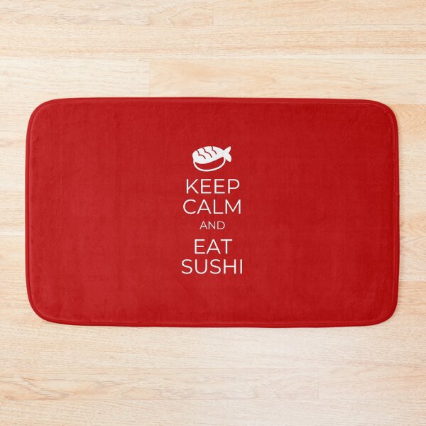 Item preview, Keep Calm and Eat Sushi (Dark version) designed and sold by royumi.