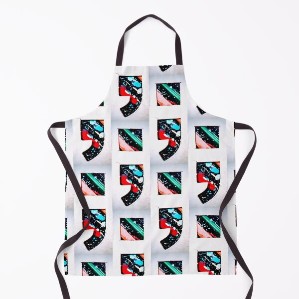 Item preview, Semicolon Survivor Symbol multicolor paint splatter on black designed and sold by Grey Robinson.