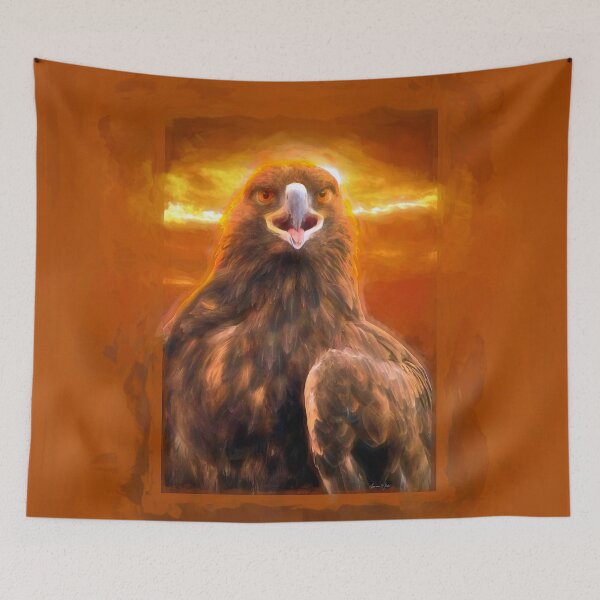 Item preview, Eagle Nest - Retrato en tonos tierra y tonos cálidos - Impresión designed and sold by Lawrence White.