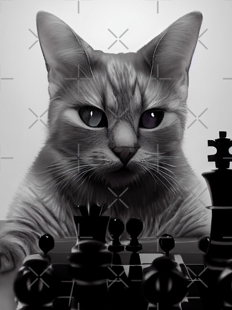 Disover Cat playing chess Iphone Case