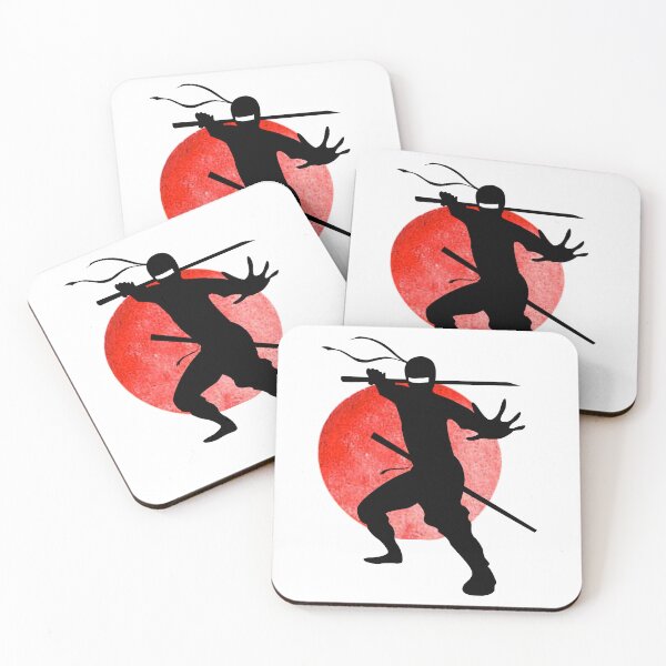 Item preview, Ninja Holding Sword Pose Minimalist Japanese Martial Art designed and sold by LoveSeasonz.