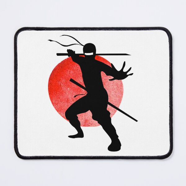 Item preview, Ninja Holding Sword Pose Minimalist Japanese Martial Art designed and sold by LoveSeasonz.