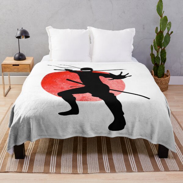Item preview, Ninja Holding Sword Pose Minimalist Japanese Martial Art designed and sold by LoveSeasonz.