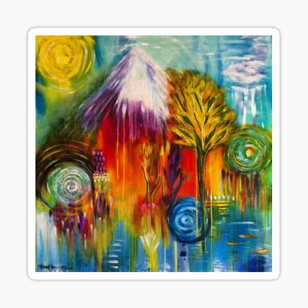 Mountain Summer Sticker