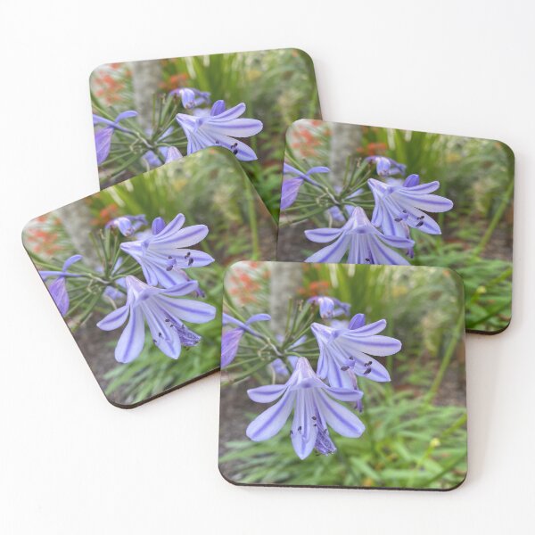 Item preview, Blue and White African Lily Flowers designed and sold by Sinemathk.