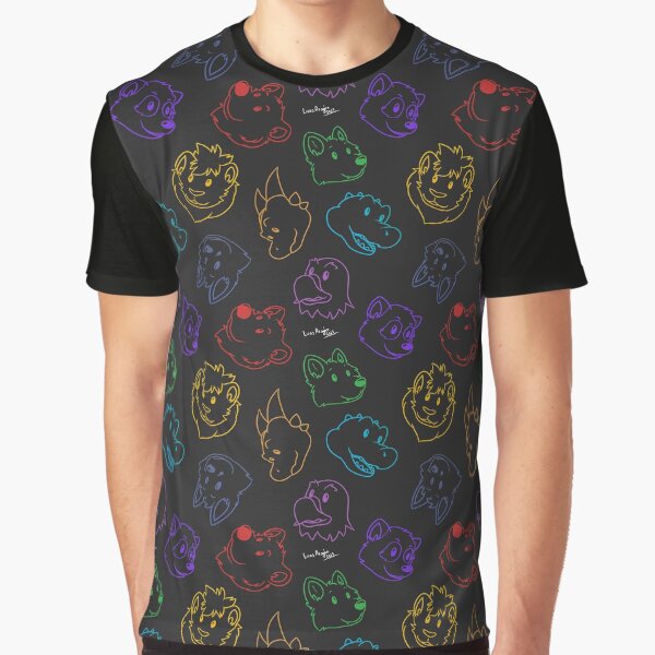 Zoo pattern Graphic T-Shirt