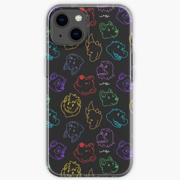 Zoo pattern iPhone Soft Case
