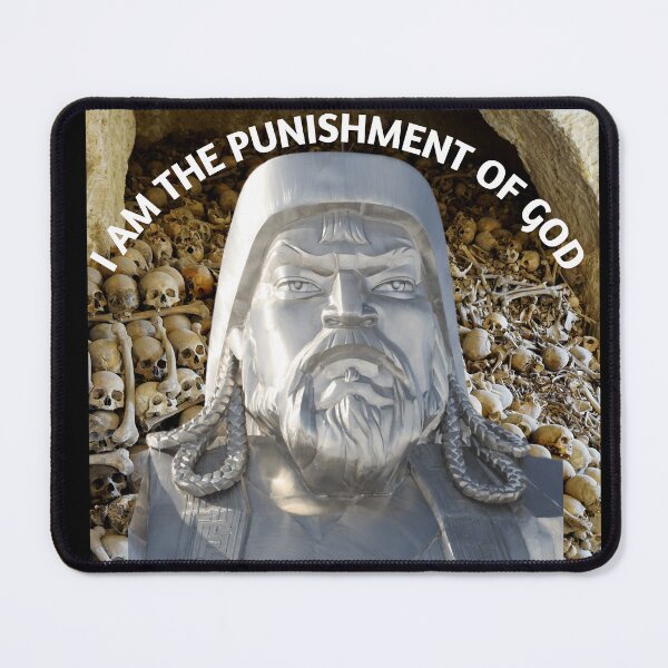 Item preview, Genghis Khan - I am the punishment of God designed and sold by DRJProds-Merch.