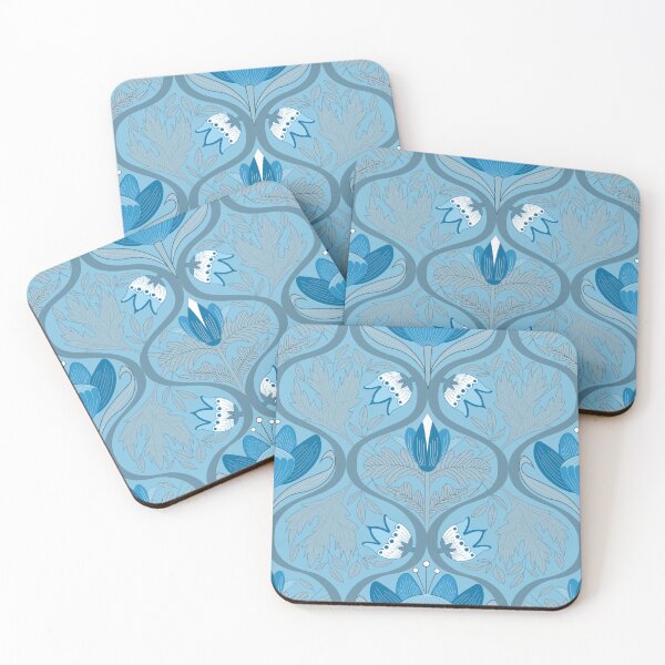 Item preview, Victorian Era Florals No.6 [Denim and Teal] CP22082f designed and sold by Carina Parry Studios.