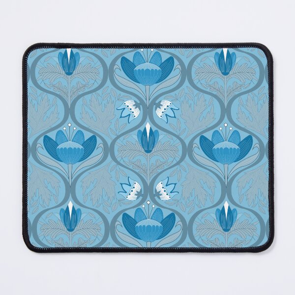 Item preview, Victorian Era Florals No.6 [Denim and Teal] CP22082f designed and sold by Carina Parry Studios.