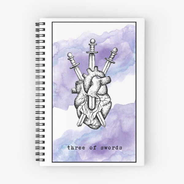Item preview, three of swords  designed and sold by wanderingmoonco.