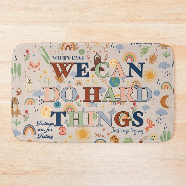 Item preview, We can do hard things boho beige designed and sold by bmillertime.