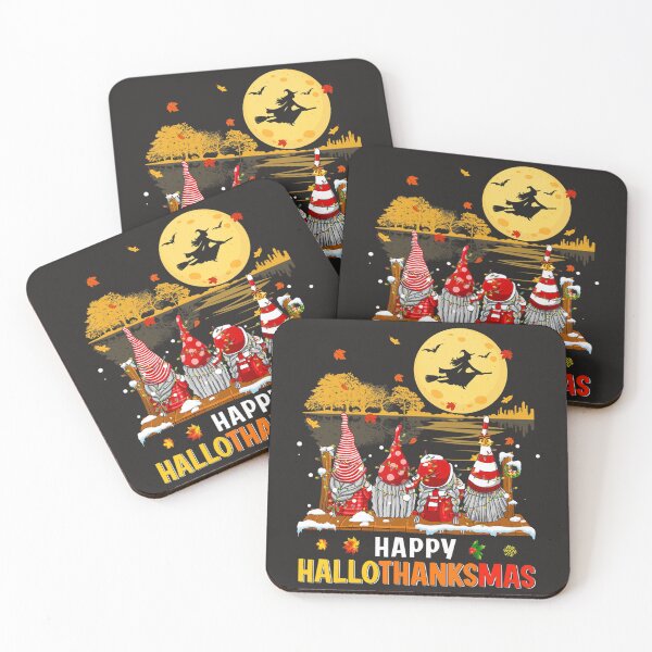 Item preview, Halloween Gnomes Happy HalloThanksMas Thanksgiving Christmas  designed and sold by wiltzmabertchs.