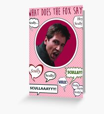 What does the Fox (Mulder) say? Greeting Card