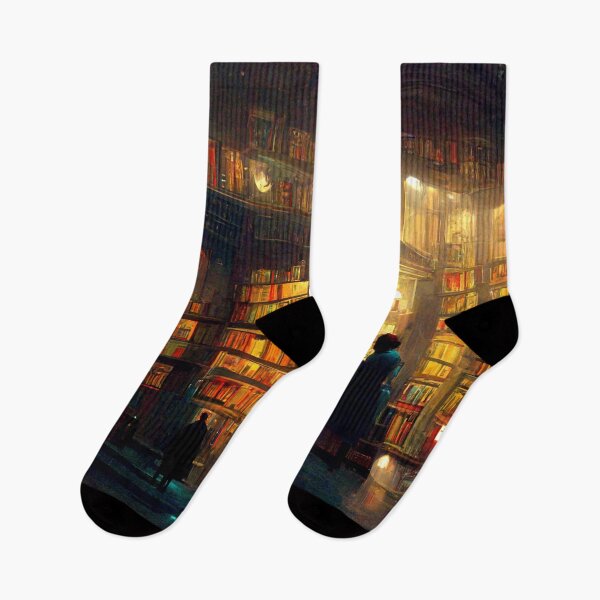 Item preview, Midnight Library Design | Reading Books designed and sold by DadoDesigns.