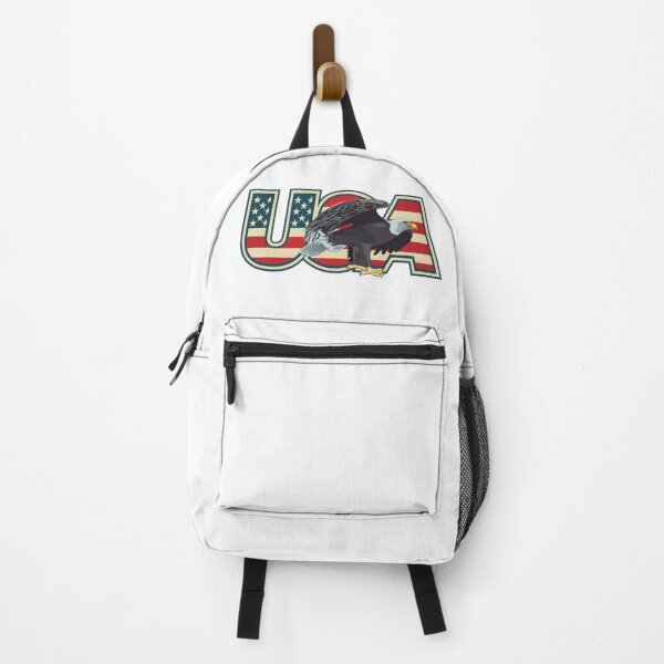 Item preview, U.S.A. With American Flag Eagle in Front designed and sold by Rowena Jones.