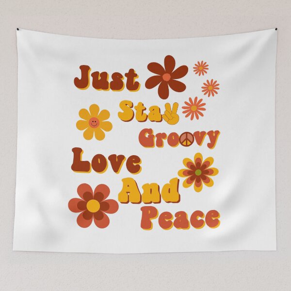 Item preview, Just Stay Groovy  With Love And Peace  designed and sold by GarnersDesigns.