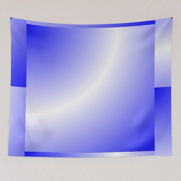 Item preview, Gradient Blue light curve halo planet sun earth galaxy art designed and sold by Designs24U.
