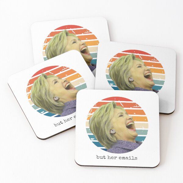 Item preview, But Her Emails, Hillary Clinton laughing designed and sold by MadamBullmoose.