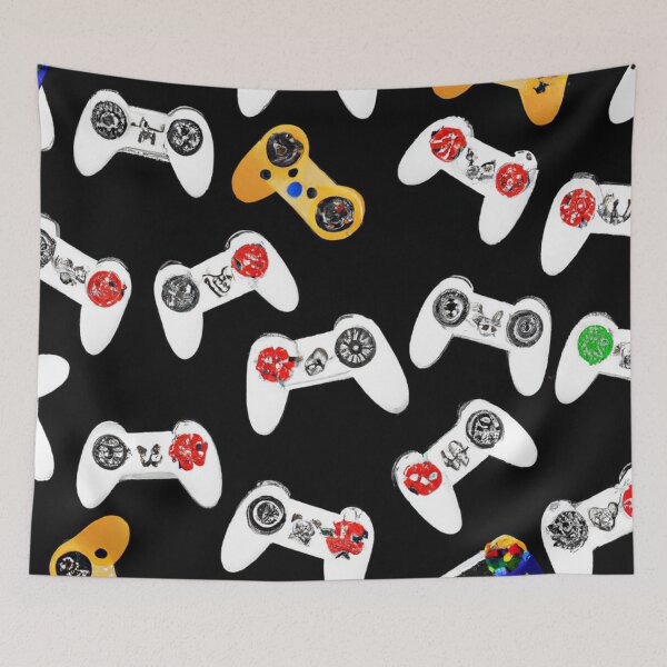 Item preview, Gaming Controllers Pattern designed and sold by Zestpond.