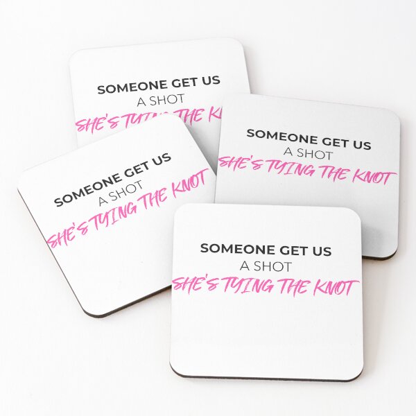 Item preview, Someone Get Us A Shot She's Tying The Knot (black) designed and sold by Allyoudois.