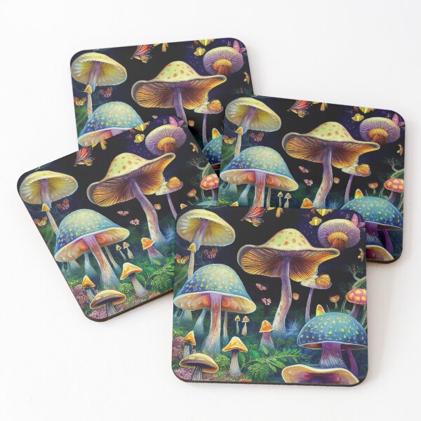 Artikelvorschau, Whimsical Magic Mushroom Forest entworfen und verkauft von The Oracle of Surrealism Sublime Consciousness.