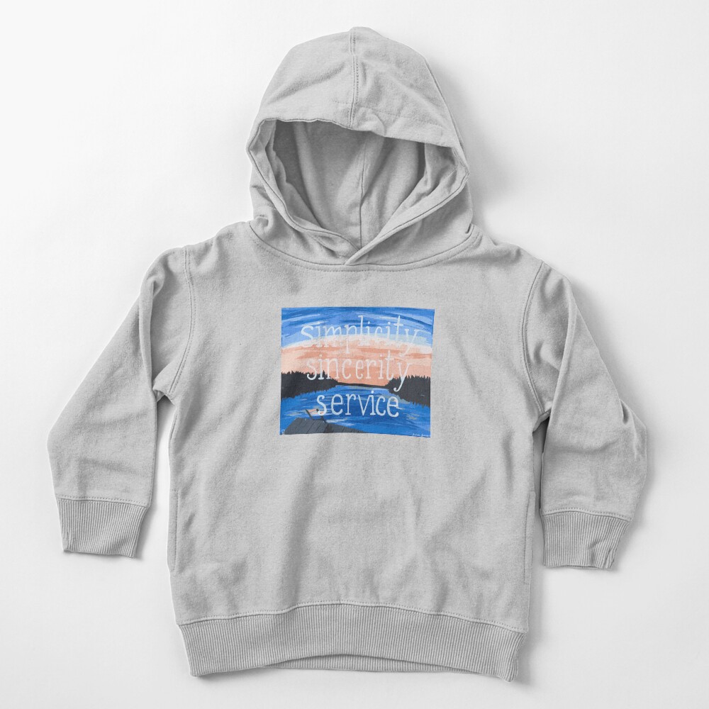 Pocono: Simplicity Sincerity Service Toddler Pullover Hoodie