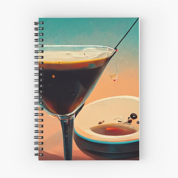 Aperçu de l'œuvre Expresso Martini | cocktail | Oeuvre | Illustration créée et vendue par DadoDesigns.