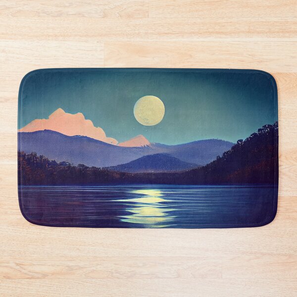 Item preview, The moon over blue mountains designed and sold by etherElric.