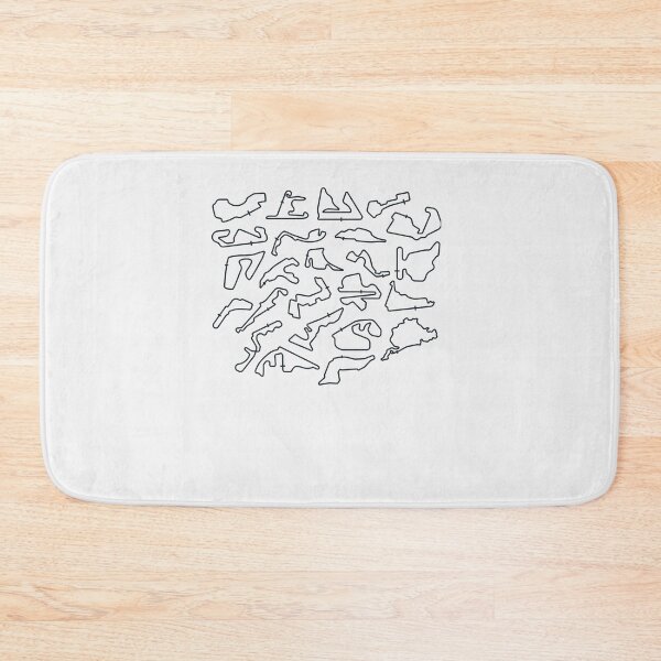 Item preview, Formula 1 Circuits Pattern designed and sold by MollieWeisbe.