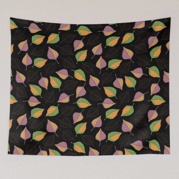 Item preview, Retro Colorful Leaves Seamless best for Pillow,bath mats,shower curtain,throw blankets and tapestries designed and sold by Fairies Flower  Garden.