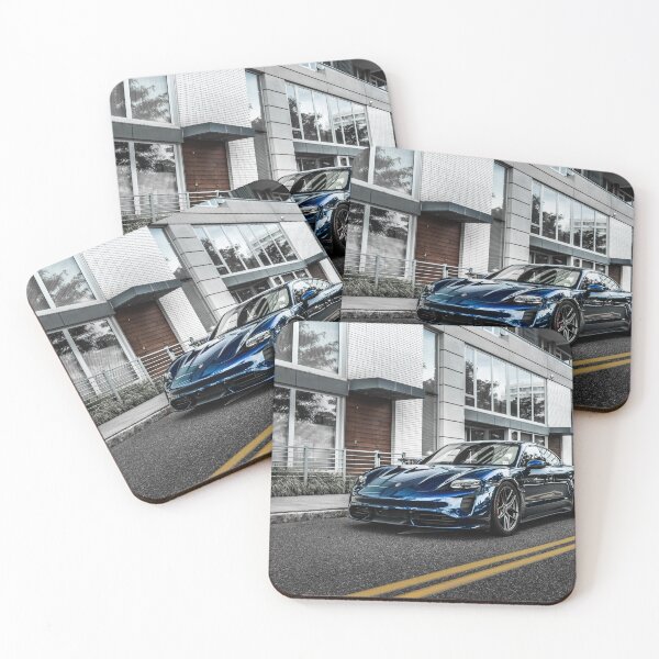 Item preview, Gentian Blue Porsche Taycan 4S designed and sold by Type35Photo.