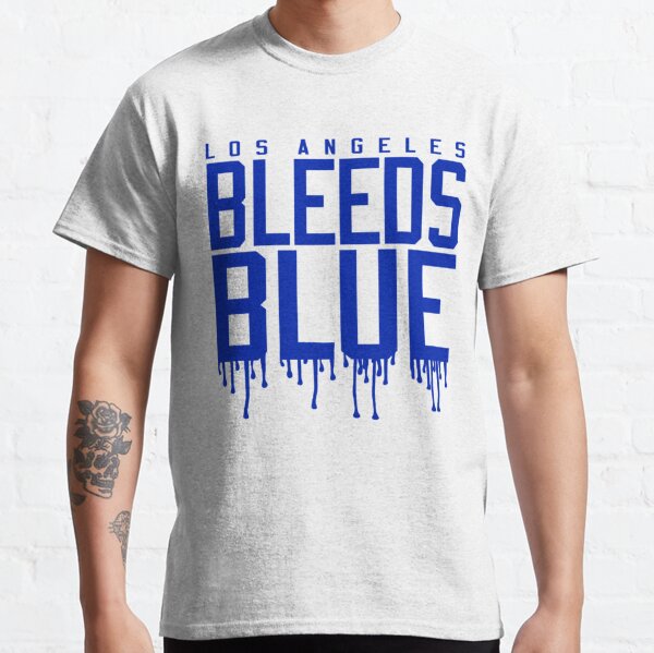 Bleed Blue Shirt, Dodger Fan T-shirt, Baseball Novelty Tee-Teevkd