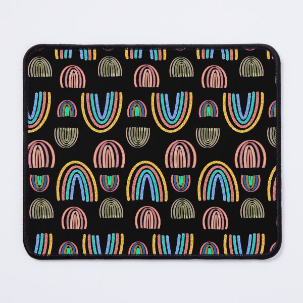Item preview, Boho Rainbows black background designed and sold by sandpaperdaisy.