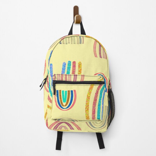 Item preview, Boho Rainbows canary yellow pattern designed and sold by sandpaperdaisy.