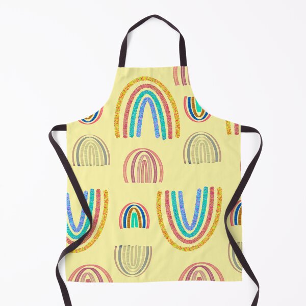 Item preview, Boho Rainbows canary yellow pattern designed and sold by sandpaperdaisy.