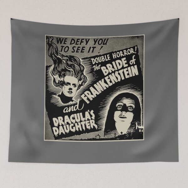 Item preview, Bride of Frankenstein & Draculas Daughter Vintage Horror Moie Poster designed and sold by Revonda Codjoe.