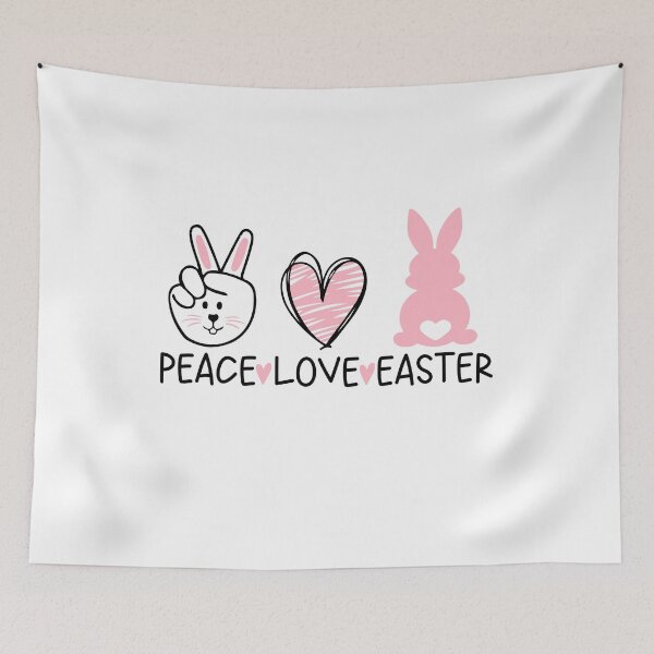 Item preview, Peace Love Easter Cute and Simple Easter Design designed and sold by VieGalleryy.