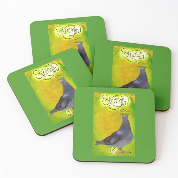 Artikelvorschau, Stärke-Tauben-Tarot-Karte entworfen und verkauft von cece-rub-art.
