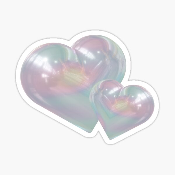 cyber blue heart y2k pinterest sticker gorpcore Sticker for Sale by  sersidom