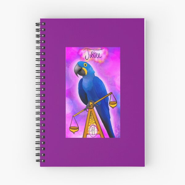 Item preview, Justice Card Parrot Tarot designed and sold by cece-rub-art.