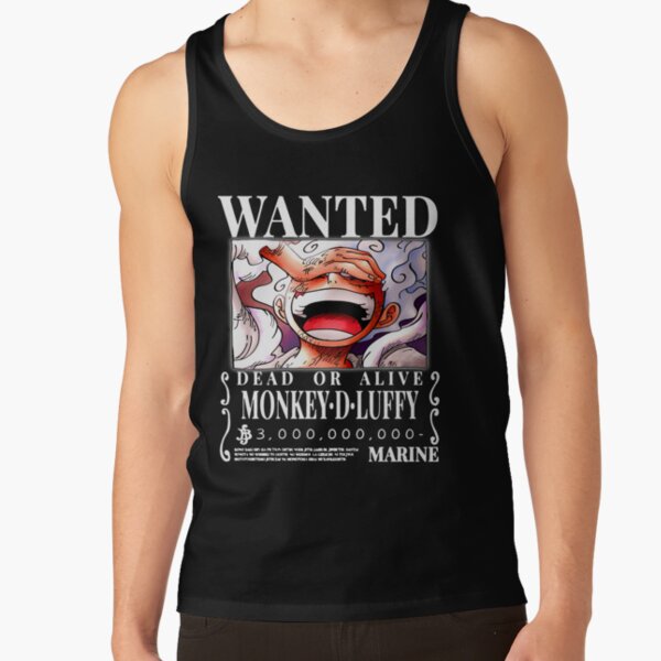 Luffy Wanted Poster Gear 5 Tank Top